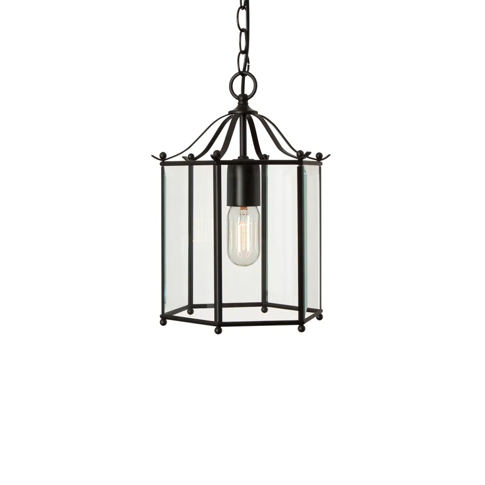 Glimminge 1 hanglamp Ø21,5 cm, Mat zwart Konsthantverk