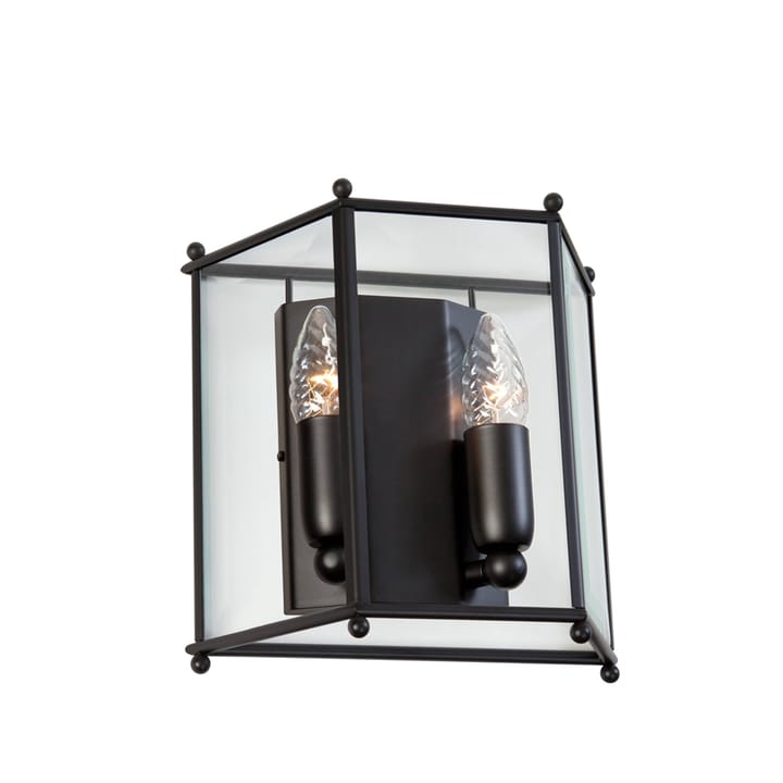 Glimminge wandlamp - glas/zwart - Konsthantverk