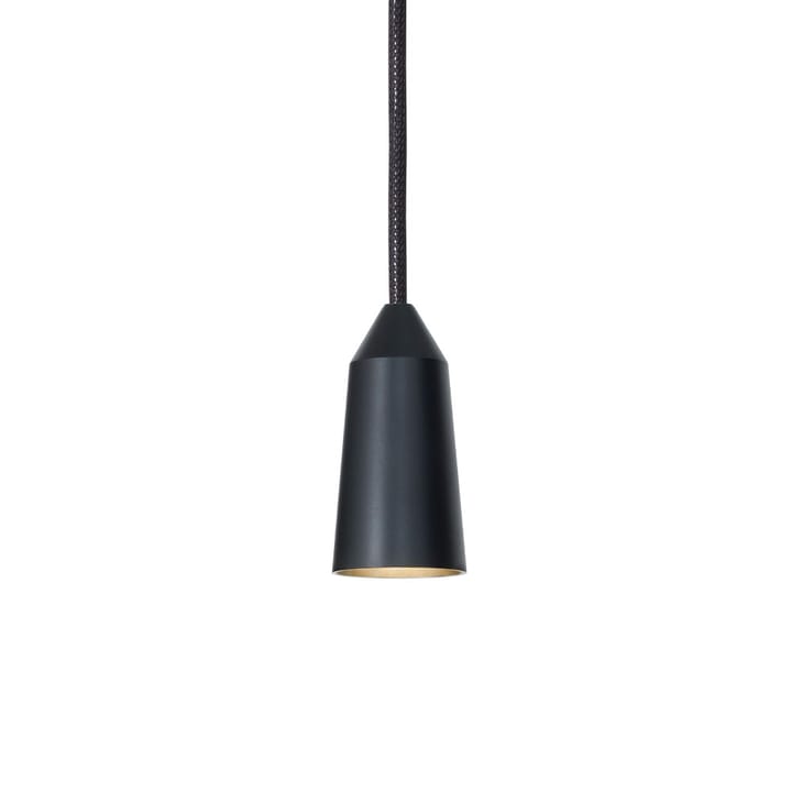 Massiv hanglamp - zwart, dubbelkon - Konsthantverk