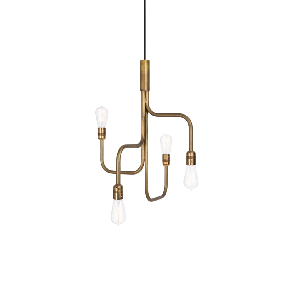 Konsthantverk Strapatz pendel Messing ruw, klein | Scandinavisch Interieur | Hanglampen | Goudkleurig