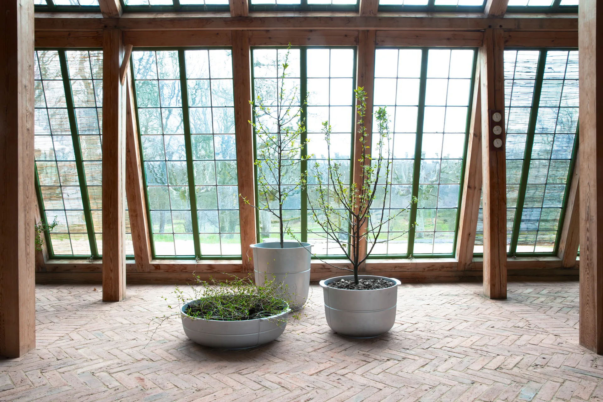 Linea bloempot nr 3 breed, Aluminium KORBO