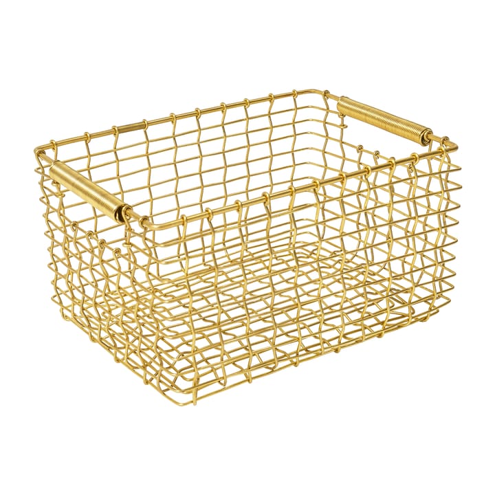 Rectangular 15 opbergmand - Messing - KORBO
