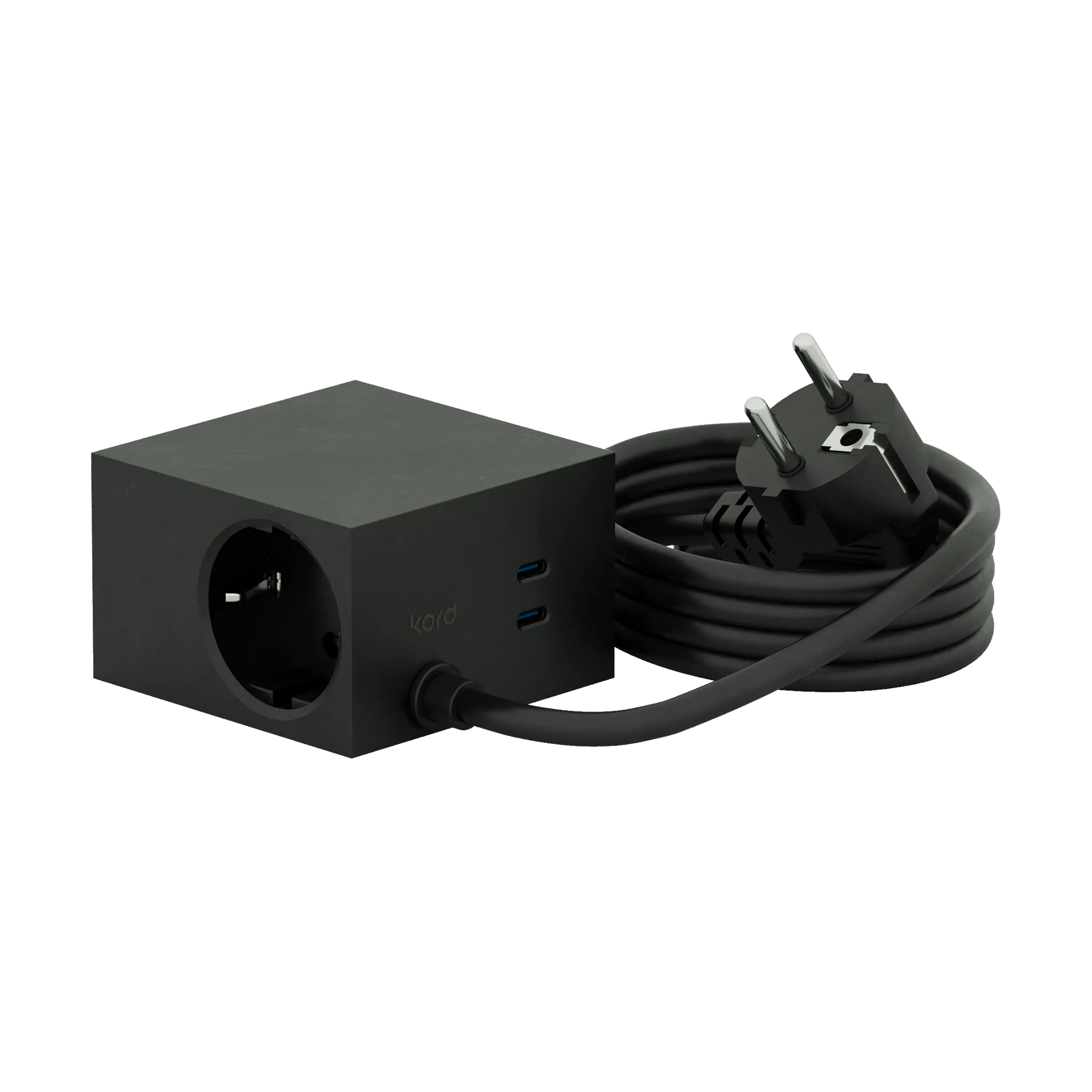 Cuboid+ stekkerdoos USB-C 30W 2 m, Black Kord