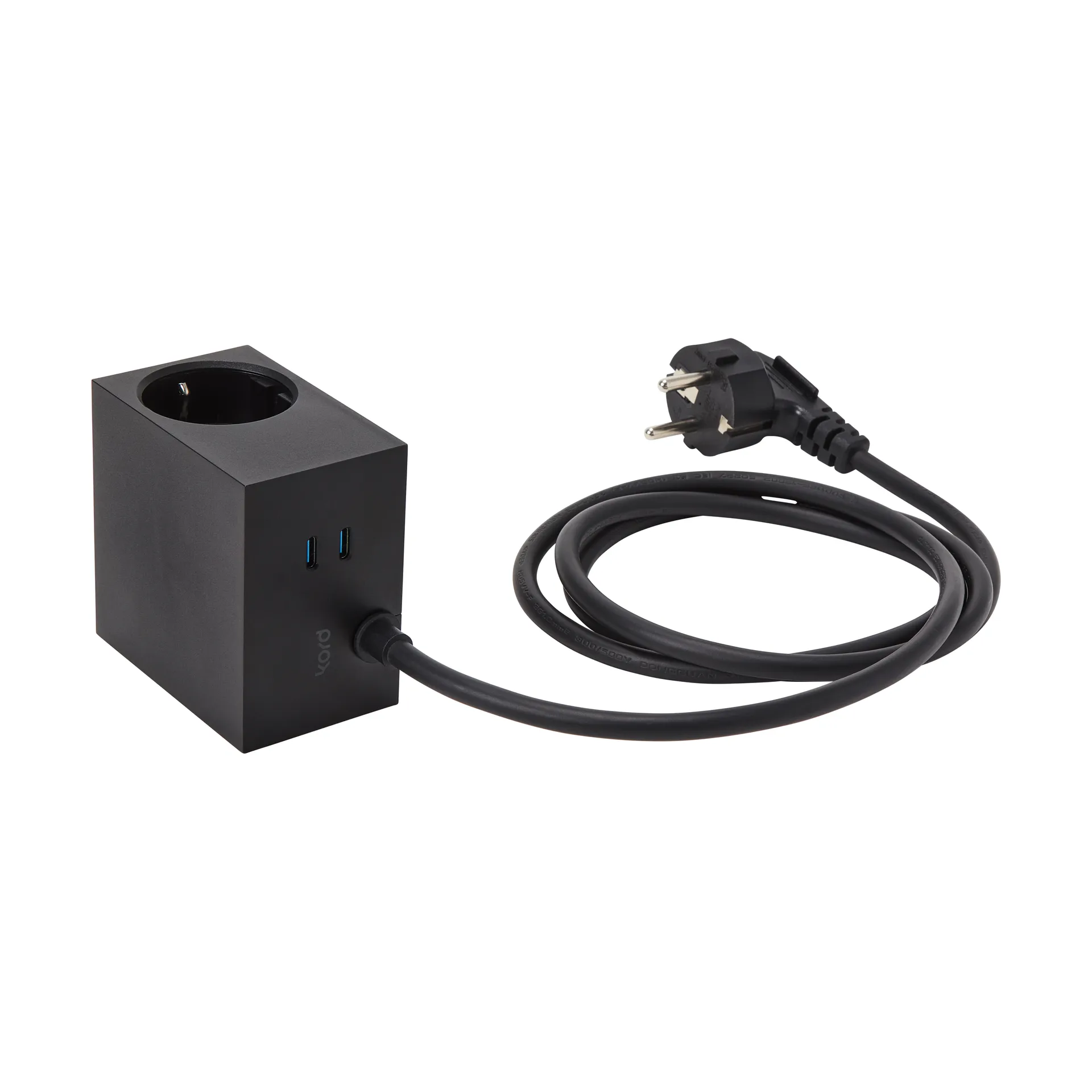 Cuboid+ stekkerdoos USB-C 30W 2 m, Black Kord