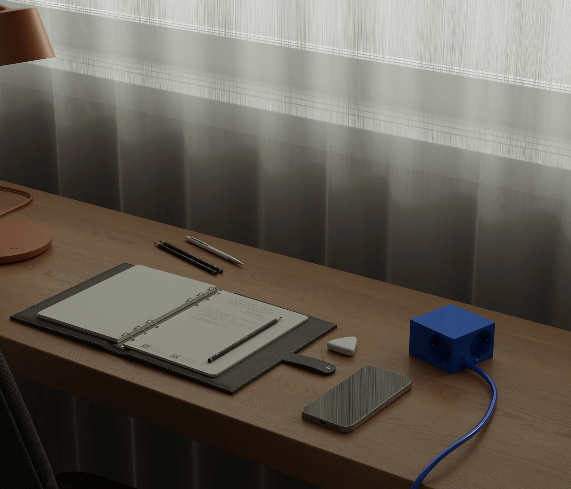 Cuboid+ stekkerdoos USB-C 30W 2 m, Catalina Blue Kord