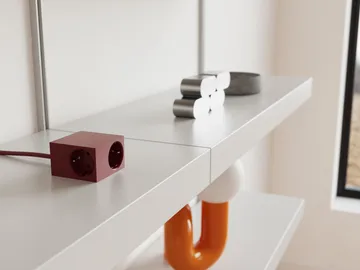 Cuboid+ stekkerdoos USB-C 30W 2 m - Fired Brick - Kord