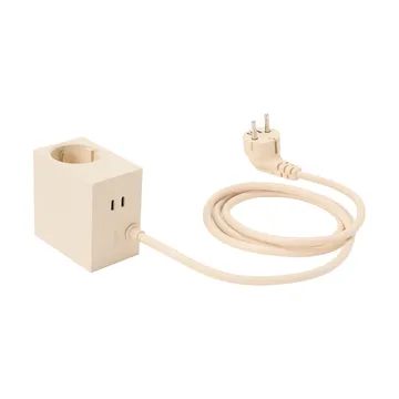 Cuboid+ stekkerdoos USB-C 30W 2 m - Pearled Ivory (wit) - Kord