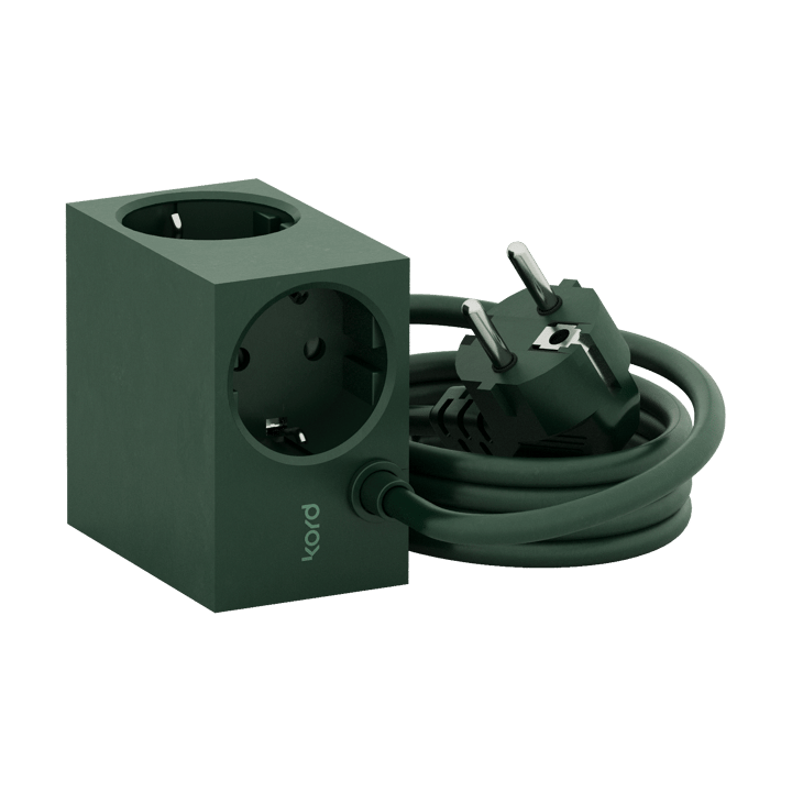 Cuboid stopcontact 2 m - Dark Green - Kord