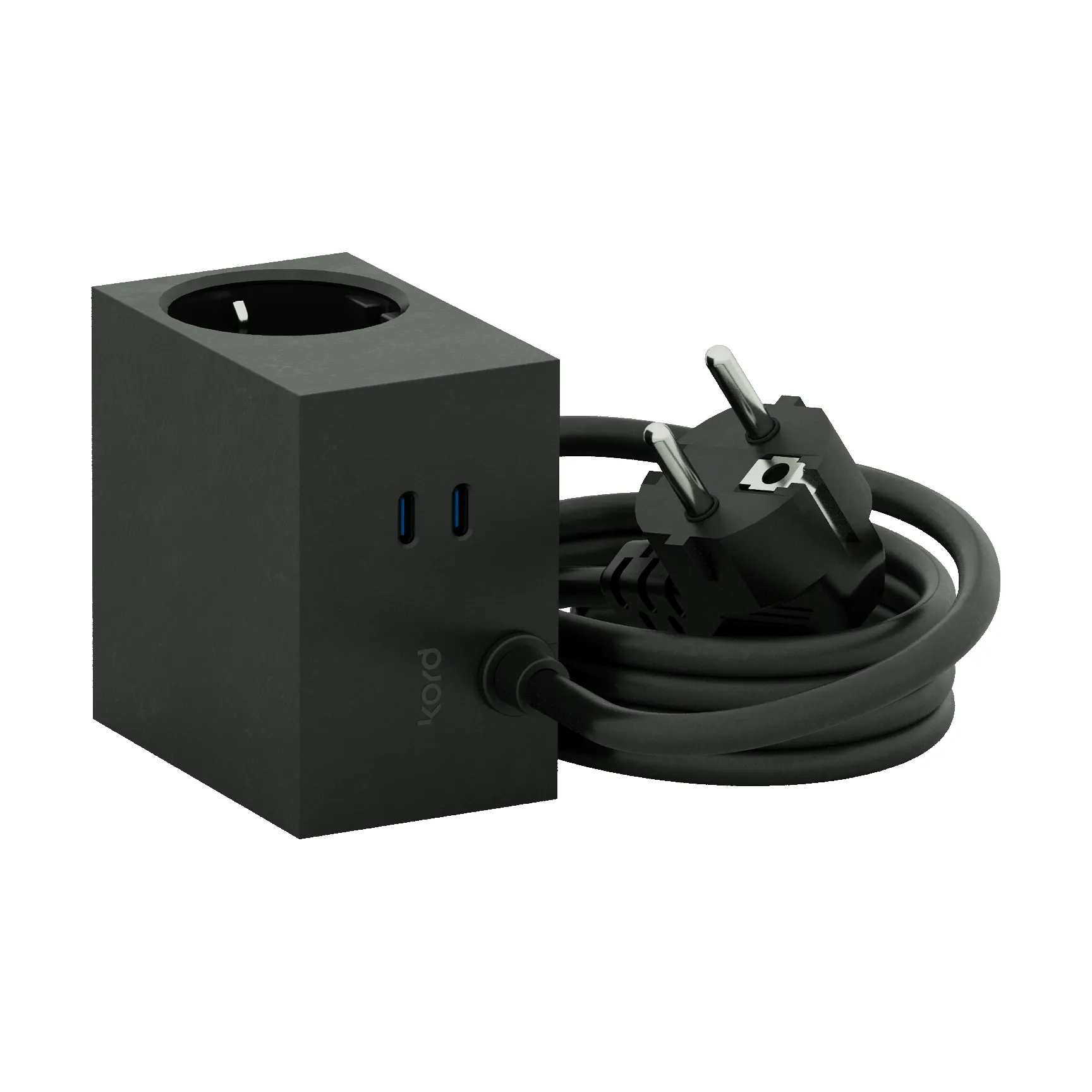 Cuboid+ stopcontact USB-C 30W 2 m, Black Kord