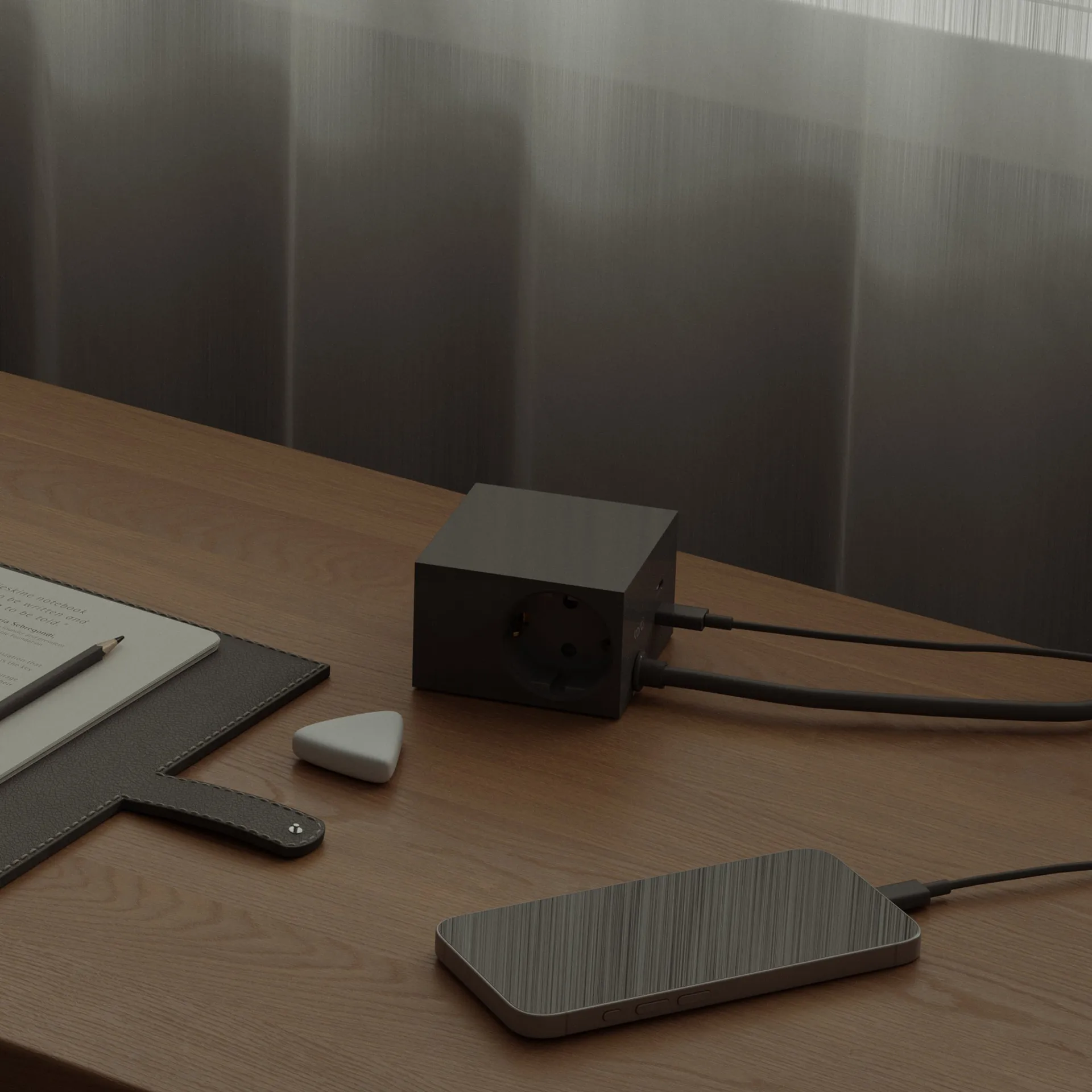 Cuboid+ stopcontact USB-C 30W 2 m, Black Kord