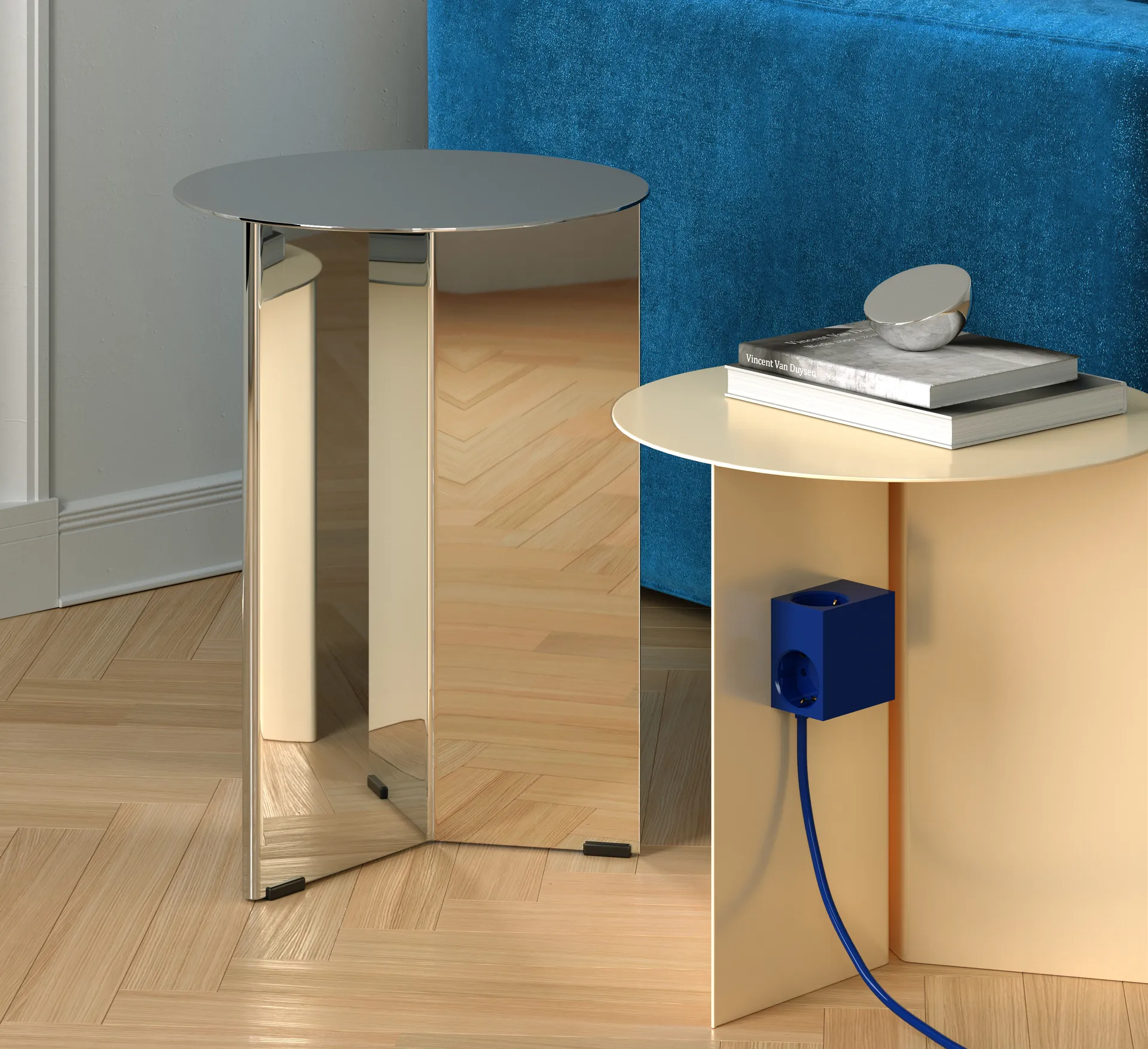 Cuboid+ stopcontact USB-C 30W 2 m, Catalina Blue Kord