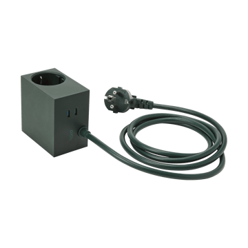 Cuboid+ stopcontact USB-C 30W 2 m - Dark Green - Kord