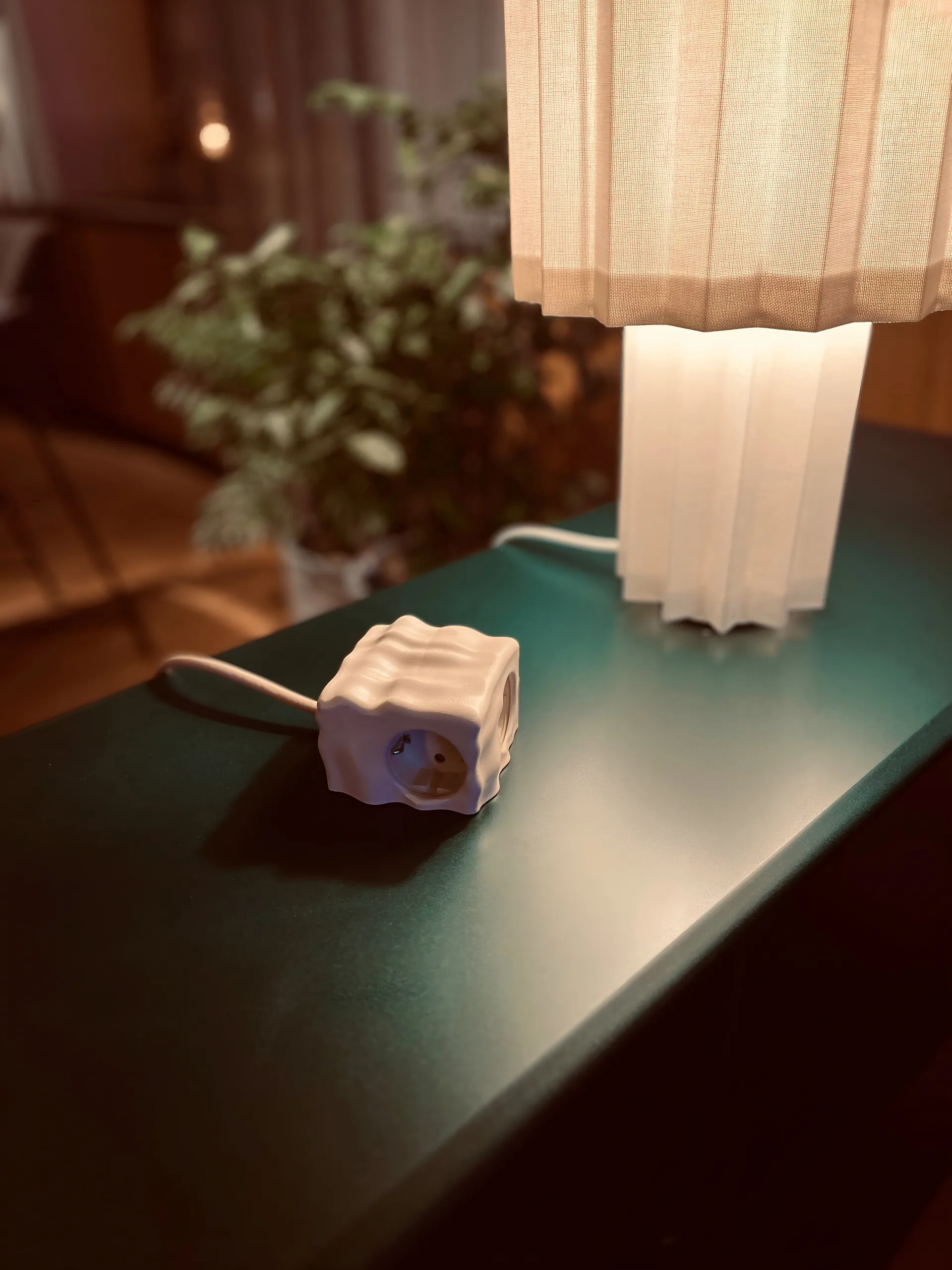 Cumulus+ hoesje-skal voor Cuboid stekkerdoos, Beige Kord