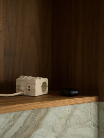 Cumulus+ hoesje-skal voor Cuboid stekkerdoos - Beige - Kord