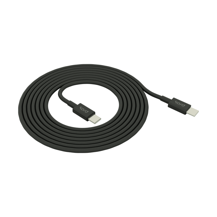 Kord USB-C naar USB-C oplaadkabel 1,8 m - Black - Kord