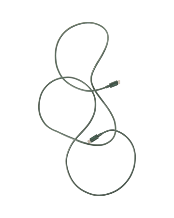 Kord USB-C naar USB-C oplaadkabel 1,8 m - Dark Green - Kord