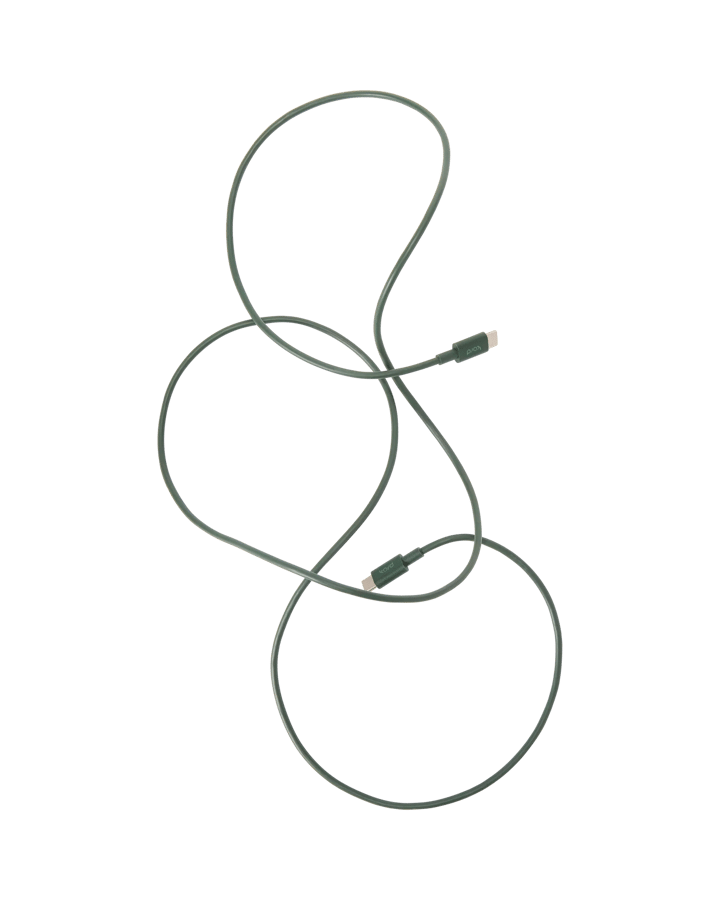 Kord USB-C naar USB-C oplaadkabel 1,8 m, Dark Green Kord