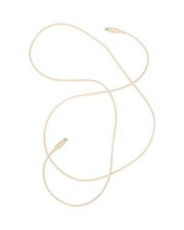 Kord USB-C naar USB-C oplaadkabel 1,8 m - Pearled Ivory - Kord