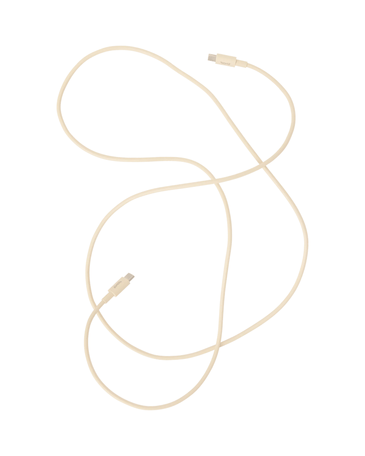 Kord USB-C naar USB-C oplaadkabel 1,8 m, Pearled Ivory Kord