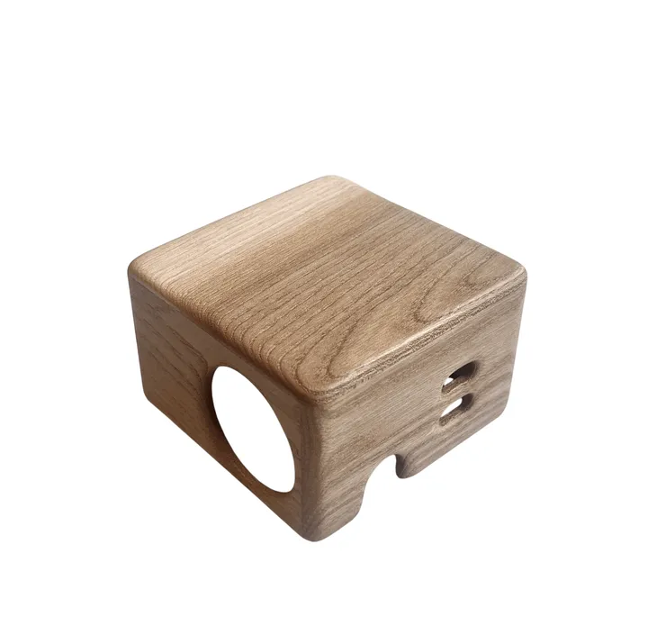 Kord x Bark woodencase-hoes voor Cuboid+ stekkerdoos - Schors - Kord