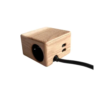 Kord x Bark woodencase-hoes voor Cuboid+ stekkerdoos - Schors - Kord