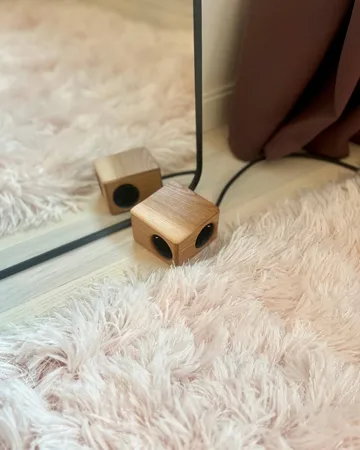 Kord x Bark woodencase-hoes voor Cuboid+ stekkerdoos - Schors - Kord