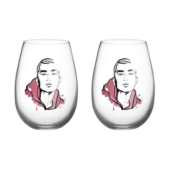 All about you bekerglas 57 cl 2-pack - Close to him - Kosta Boda