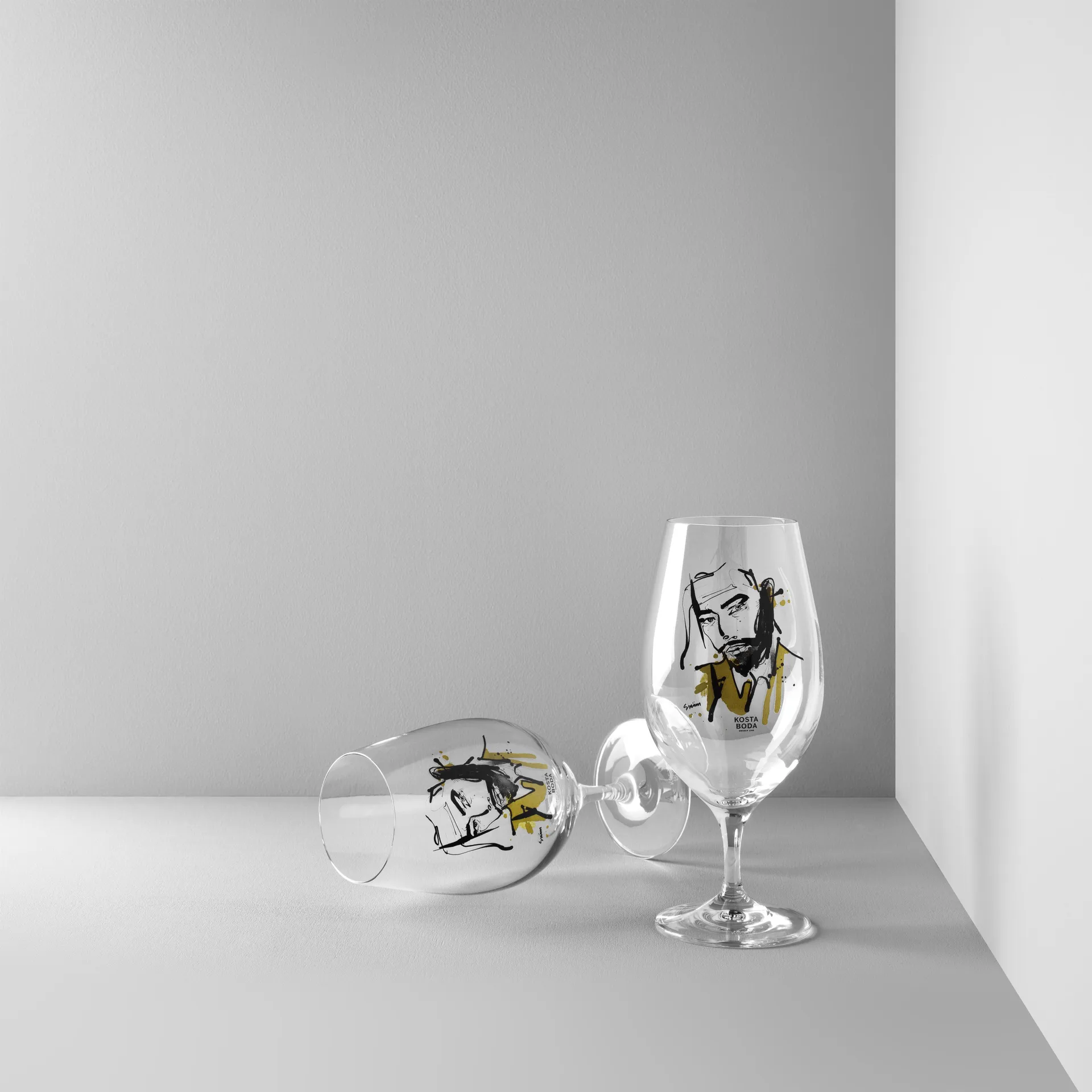 All about you bierglas 40 cl 2-pack, Want him (groen) Kosta Boda