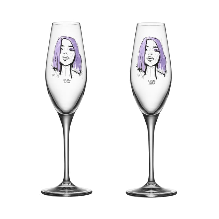 All about you champagneglas 24 cl 2-pack - Forever Mine - Kosta Boda