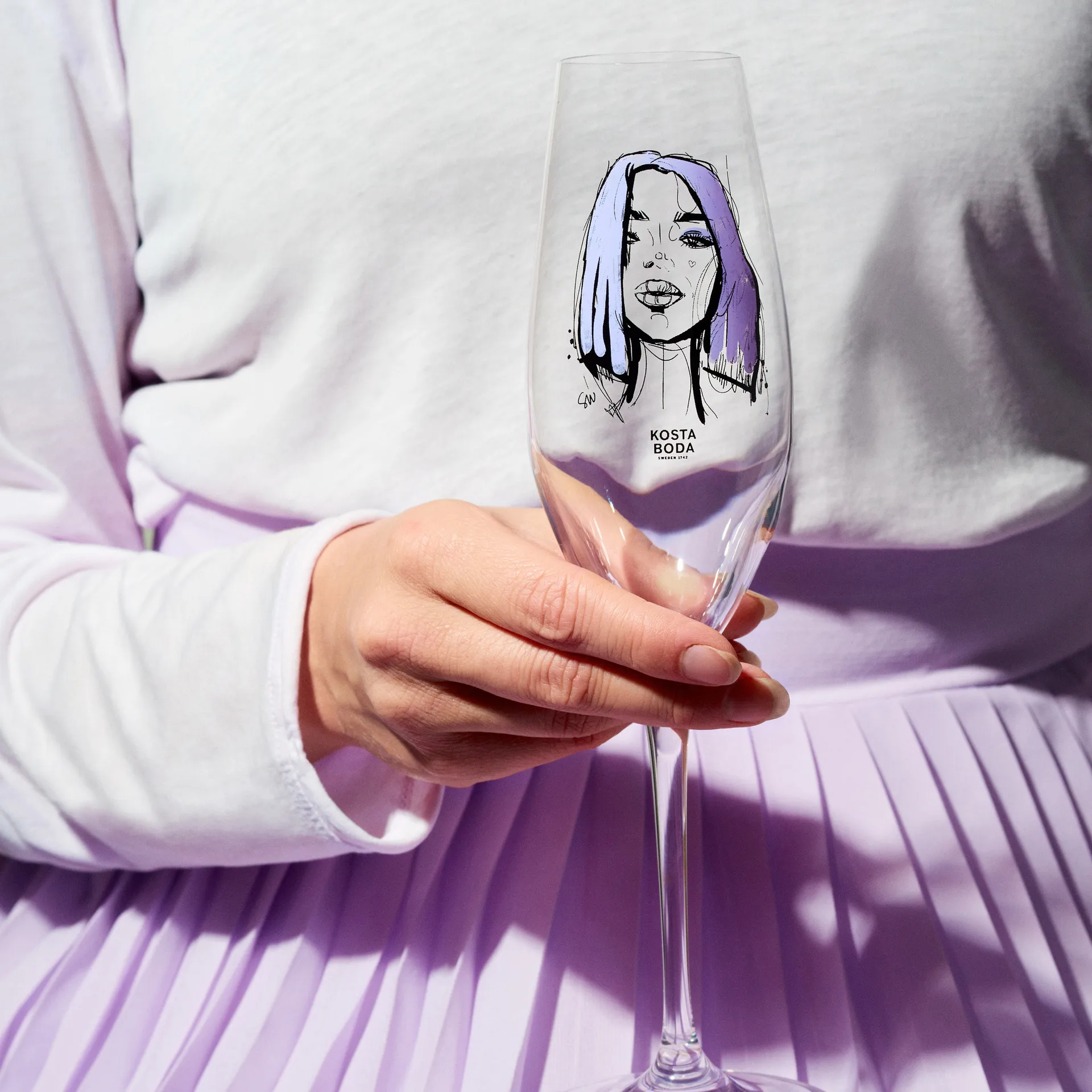 All about you champagneglas 24 cl 2-pack, Forever Mine Kosta Boda