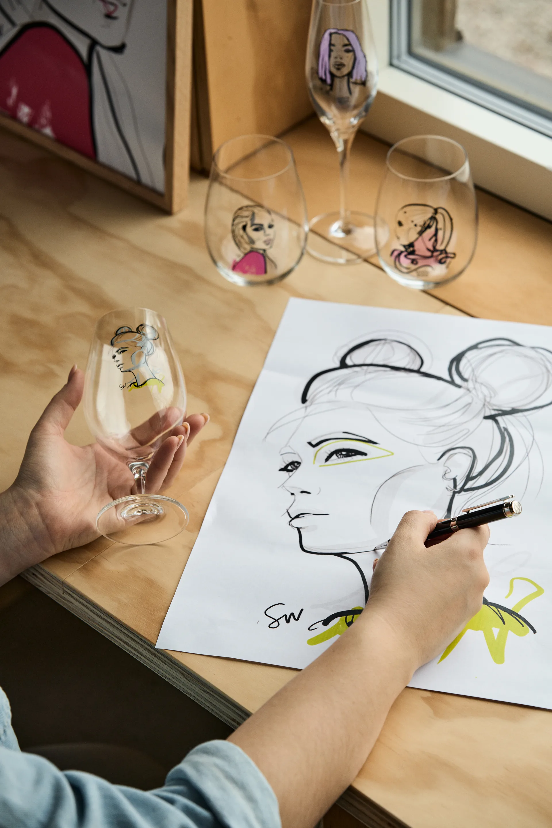 All about you glas 57 cl 2-pack, love you (roze) Kosta Boda