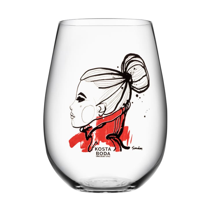All about you glas 57 cl 2-pack, want you (rood) Kosta Boda