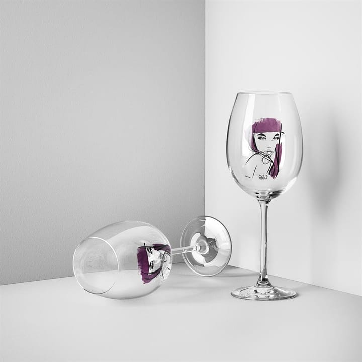 All about you wijnglas 2 pack - purperrood - Kosta Boda