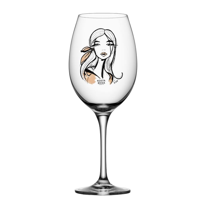 All about you wijnglas 52 cl 2 pack, Wait for her (dusty pink) Kosta Boda