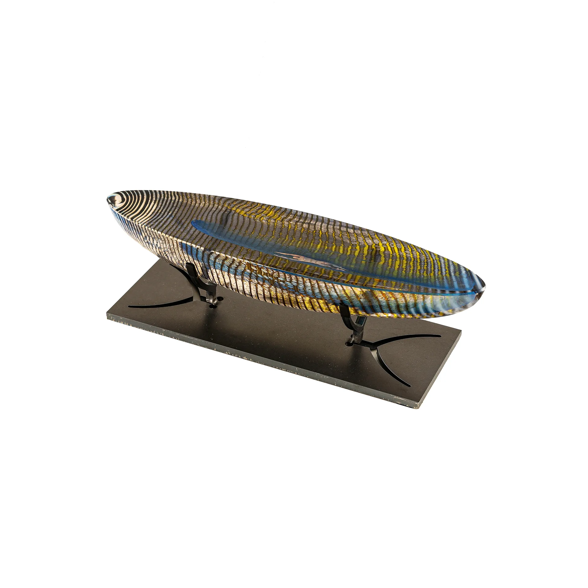 BV Caspar Boat glassculptuur, Helder Kosta Boda