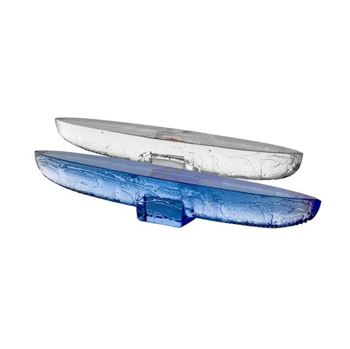 BV Drifter glassculptuur, Blauw Kosta Boda