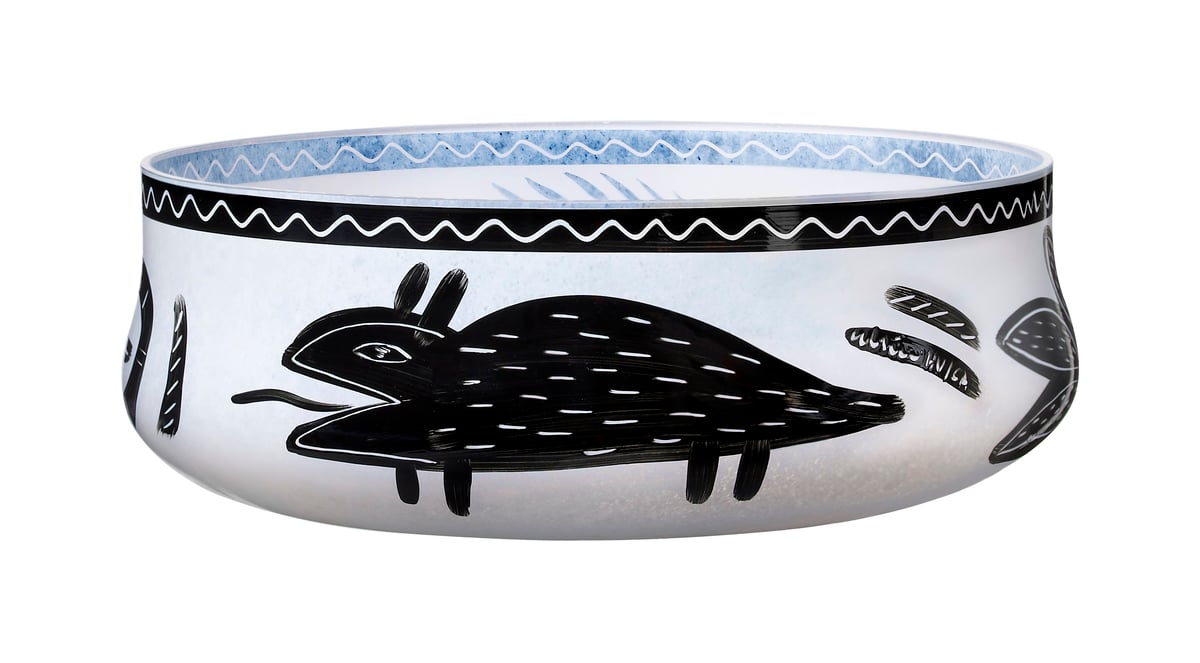 Kosta Boda Caramba schaal wit | Scandinavisch Interieur | Fruitschalen | Wit