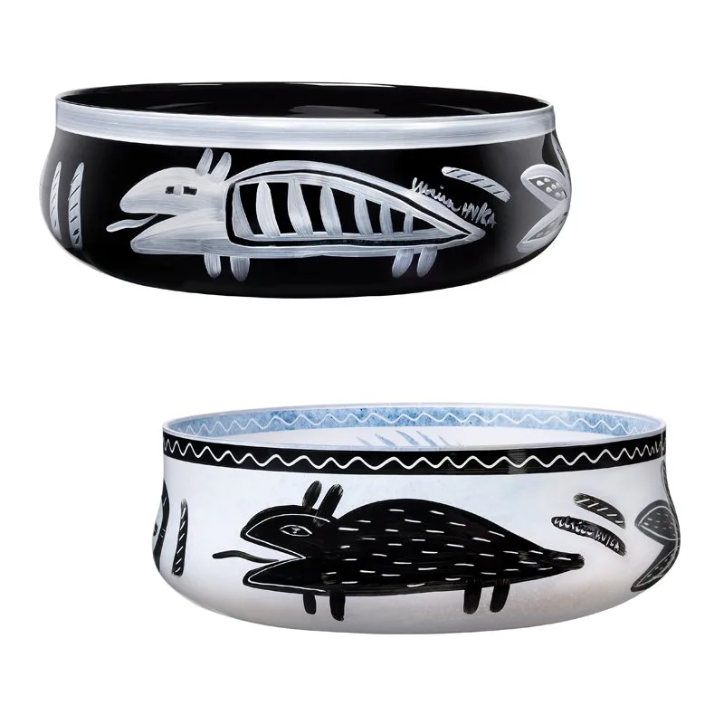 Caramba schaal, wit Kosta Boda