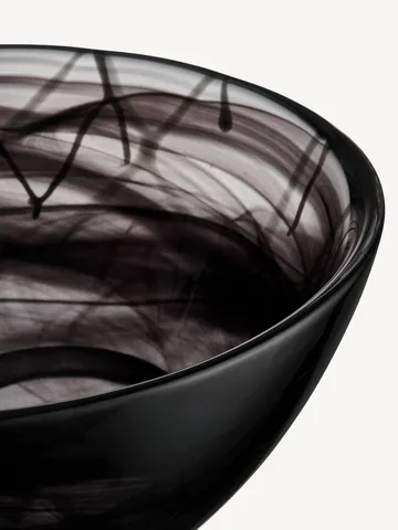 Contrast kom 230 mm - Zwart-zwart - Kosta Boda