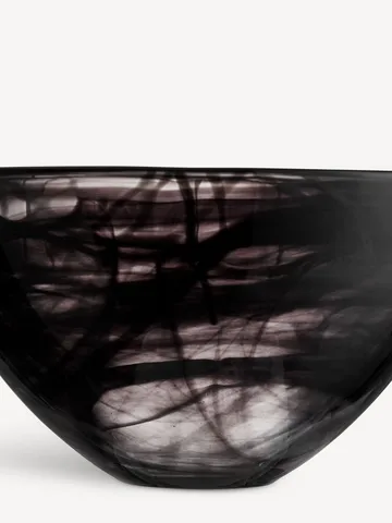 Contrast kom 230 mm - Zwart-zwart - Kosta Boda