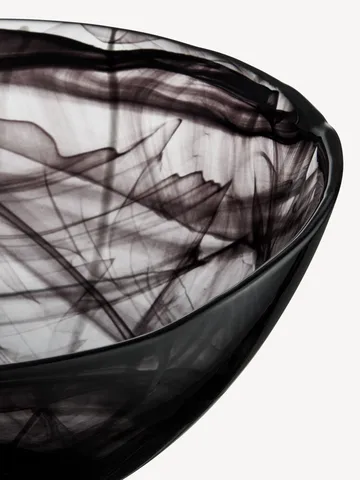 Contrast kom 350 mm - Zwart-zwart - Kosta Boda