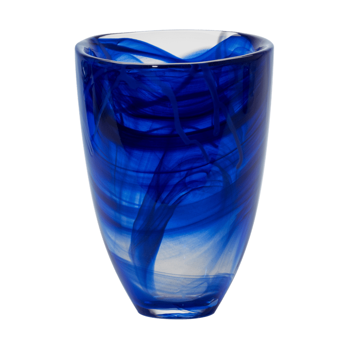 Contrast vaas 200 mm - Blauw-blauw - Kosta Boda