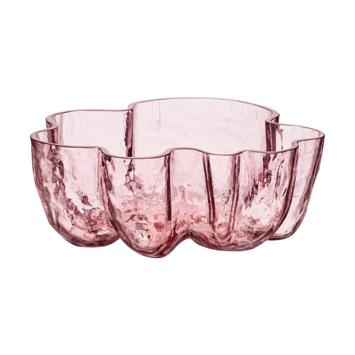 Crackle kom 10,5 cm - Roze - Kosta Boda