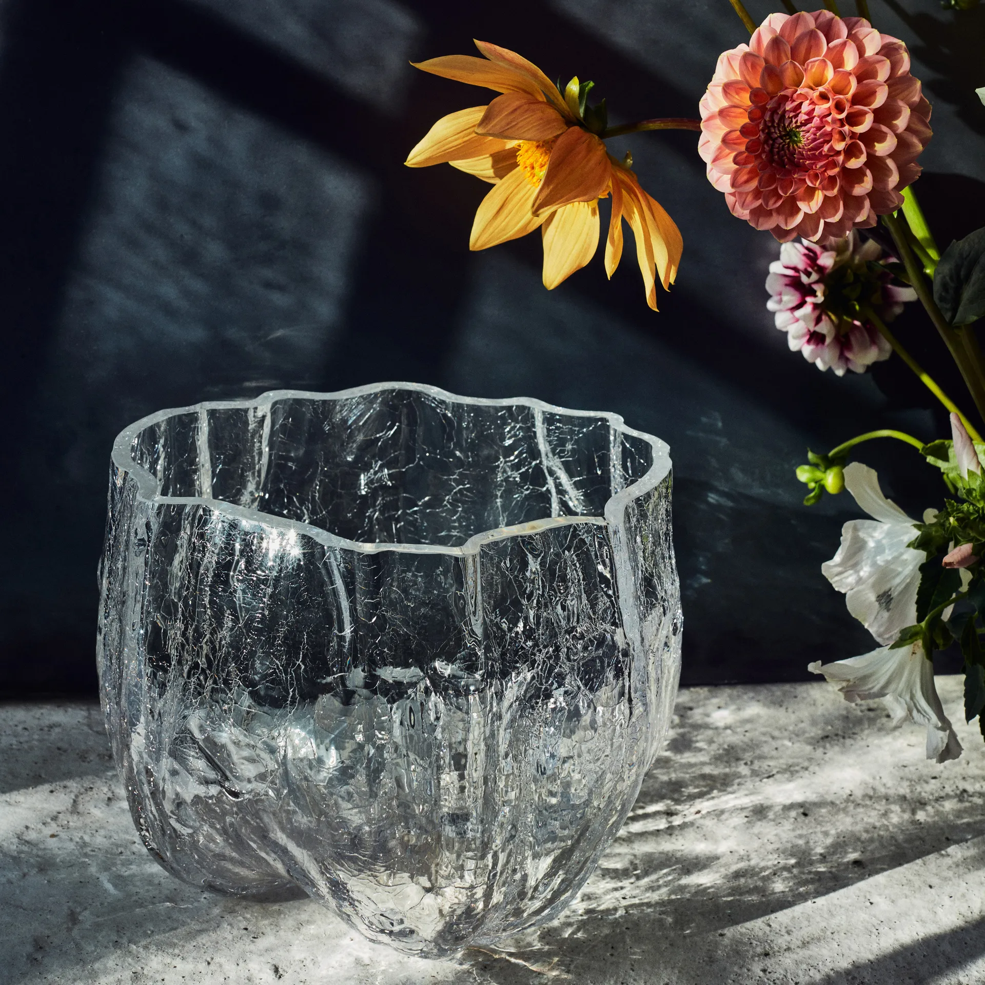 Crackle kom groot, Helder Kosta Boda