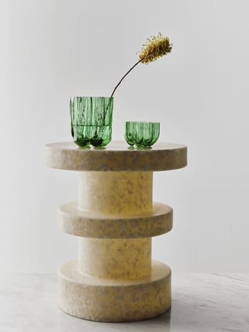 Crackle vaas 12,1 cm - Donkergroen - Kosta Boda