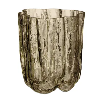 Crackle vaas 12,1 cm - taupe - Kosta Boda