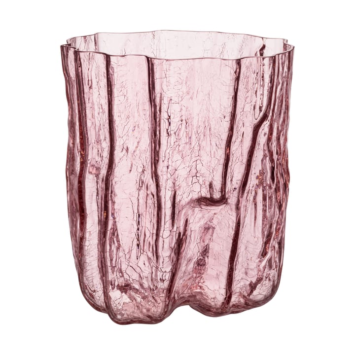 Crackle vaas 270 mm - Roze - Kosta Boda