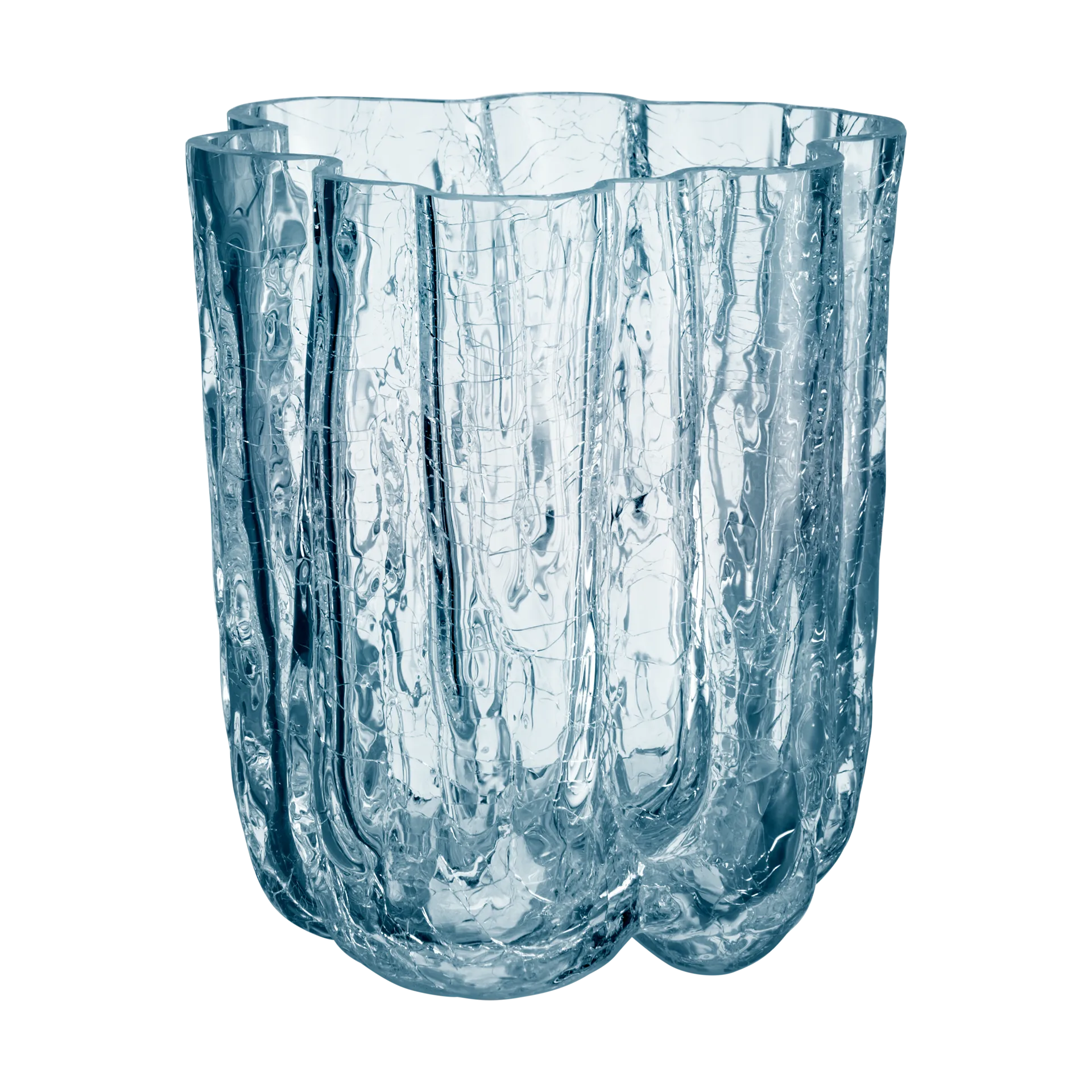 Crackle vaas circulair 12,1 cm, Helder Kosta Boda