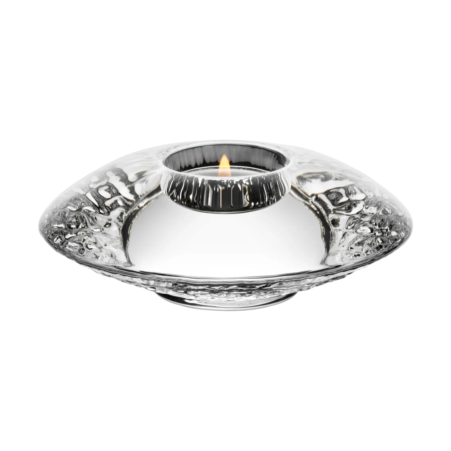 Discus theelicht houder 140 mm, Helder Kosta Boda