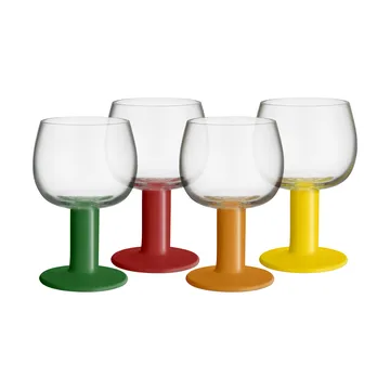 Fars glas - Gemengde kleuren, 40 cl, 4-pack - Kosta Boda
